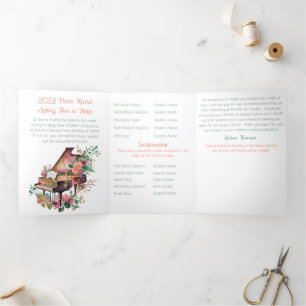 Brown Baby Grand Piano Recital Tri-Fold Programme