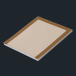Brown Background Colour You Can Customise Notepad<br><div class="desc">This custom product is available in a brown decor for yourself or as a gift sure to make an impression in all occasions. Click on the "Customise it!" button or link you find on this product page to reveal a set of user friendly designing tools to customise this product if...</div>