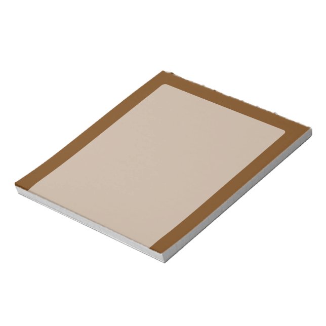 Brown Background Colour You Can Customise Notepad (Rotated)