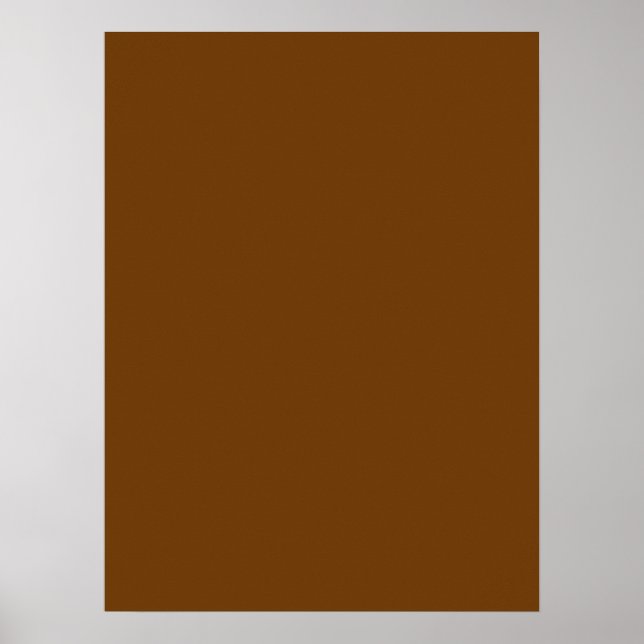 Brown Background Colour You Can Customise Poster (Front)
