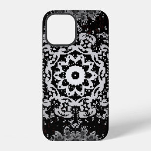 Brown background. Doodle background in vintage wit iPhone 12 Case