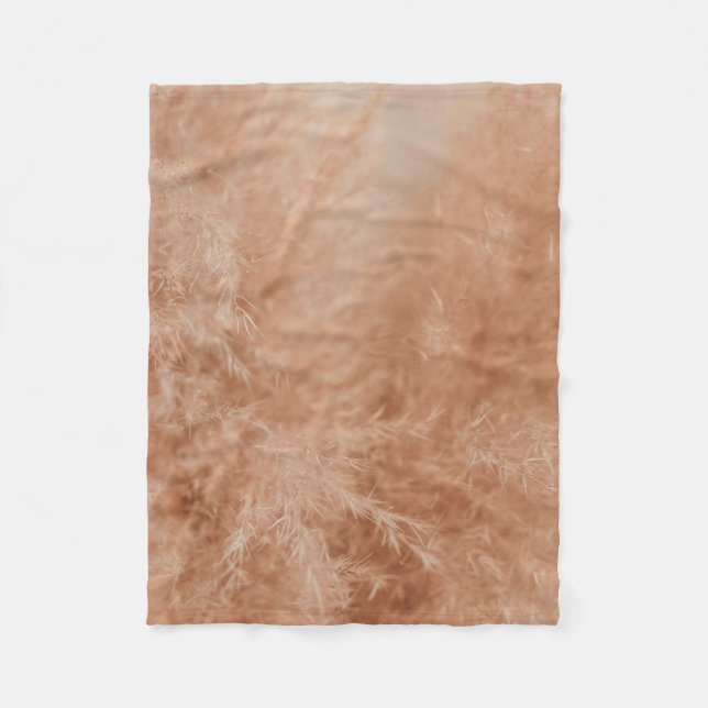 Brown Background Fleece Blanket (Front)