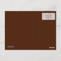 Brown Background on Postcard