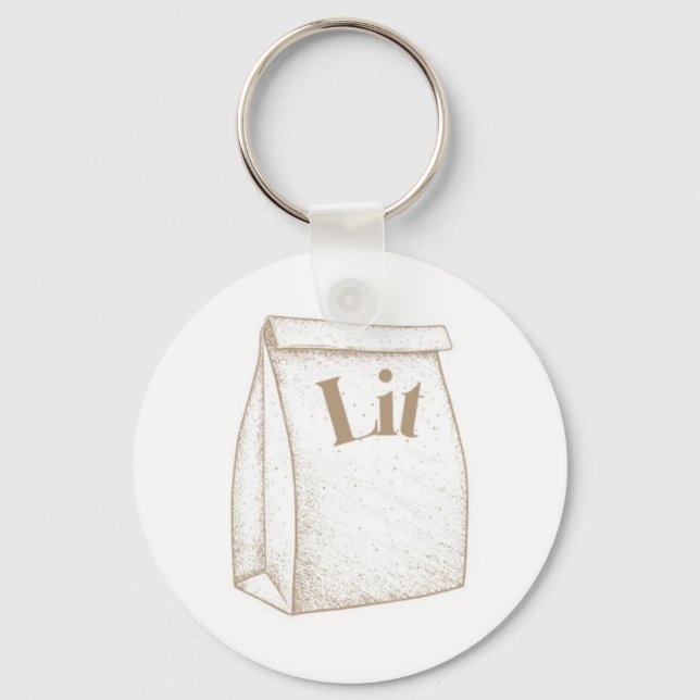 Brown Bag Lit 2024 Keychain (Front)
