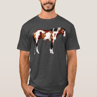 Brown Bay Tovero Pinto Paint Horse T-Shirt