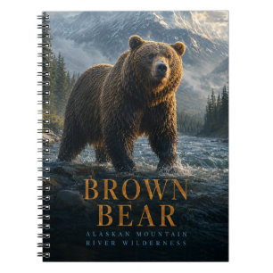 Brown Bear Alaskan River ANIMALS Notebook