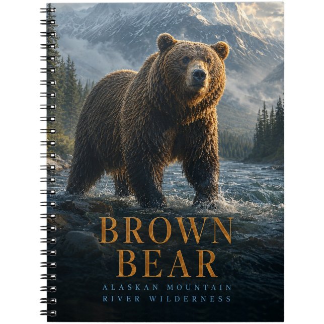 Brown Bear Alaskan River ANIMALS Notebook (Creator Uploaded)