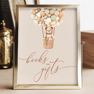 Brown Bear Balloons Baby Books and Gifts Poster