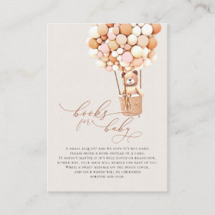 Brown Bear Balloons Baby Books Enclosure Card
