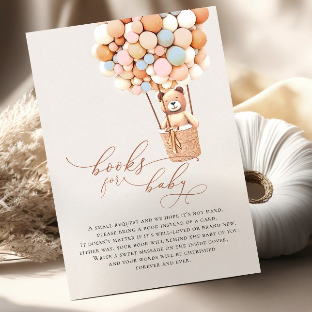 Brown Bear Balloons Baby Books Enclosure Card (Creator Uploaded)