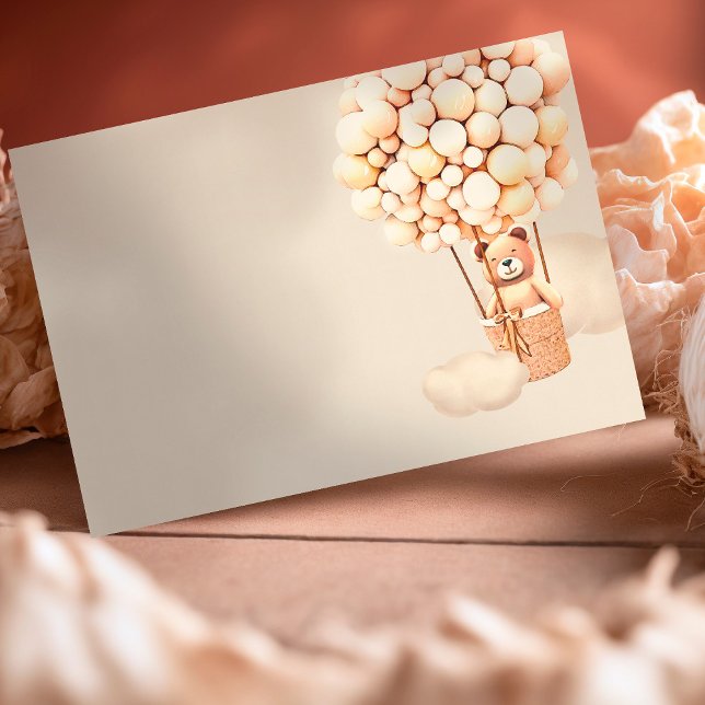 Brown Bear Balloons Blank Enclosure Card (Creator Uploaded)