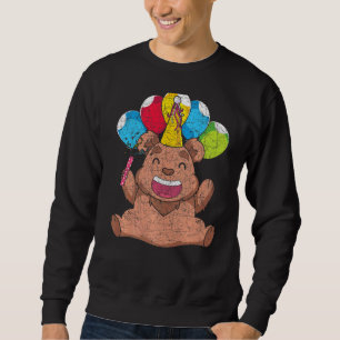 Brown Bear Birthday Party Forest Animal Cute Bear Sweatshirt