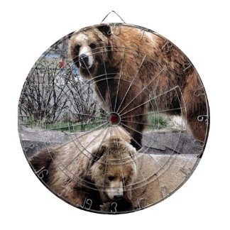 Brown bear dartboard