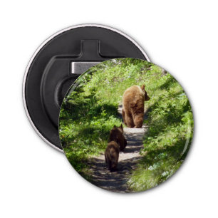 Brown Bear Family Bottle Opener