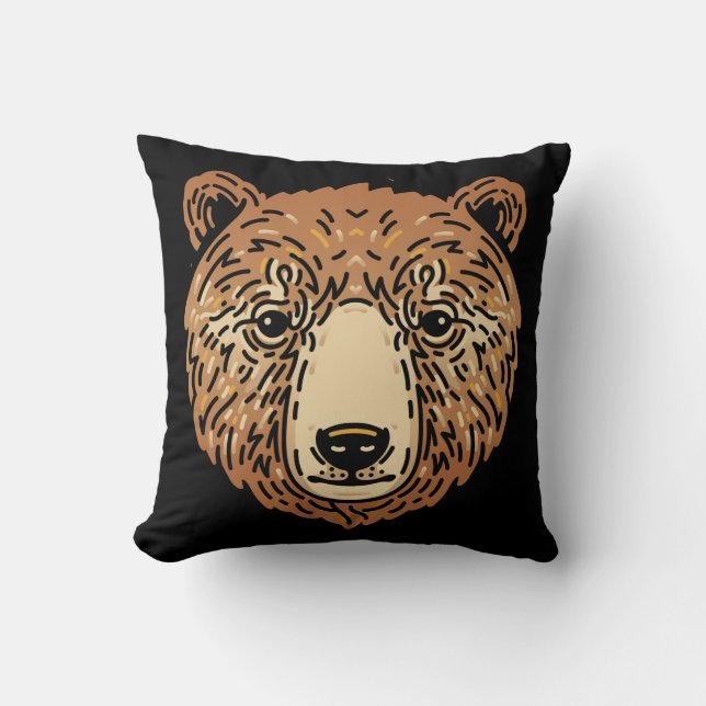 Brown Bear for Autumn Cushion (Front)