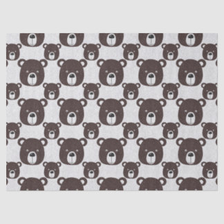 Brown Bear Glitter Tissue Paper