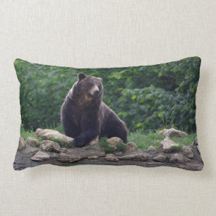 Brown bear lumbar cushion