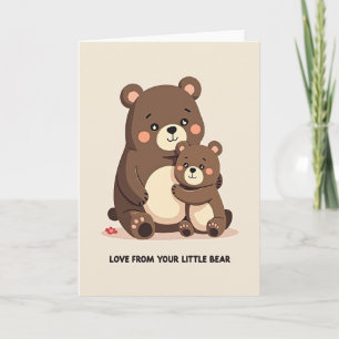 Brown Bear Mothers Day Card