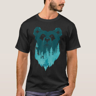 Brown Bear   Nature Forest Trees Wildlife Animal B T-Shirt