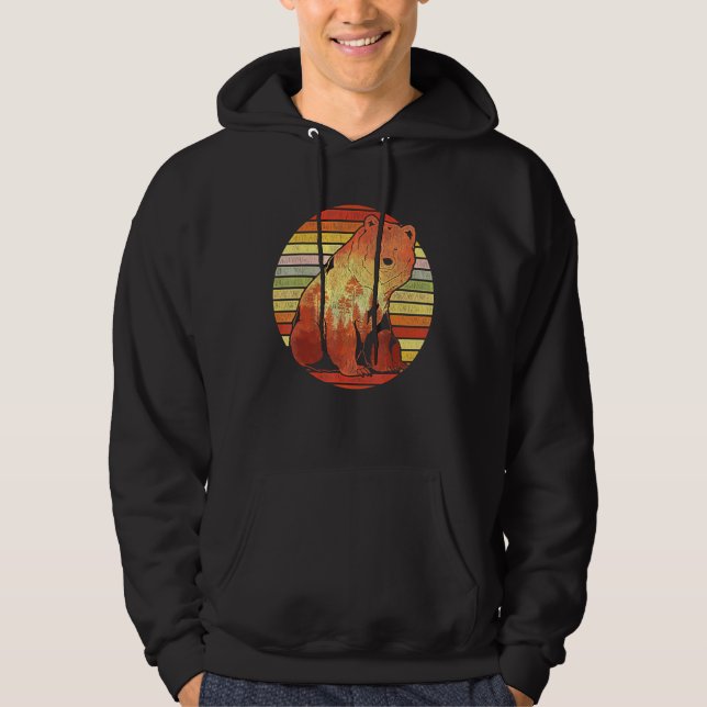 Brown Bear Outdoors Wildlife Forest Animal Nature  Hoodie (Front)