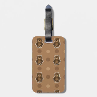 Brown Bear pattern Luggage Tag