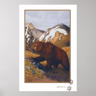 brown bear poster