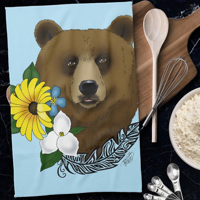 Brown Bear Tea Towel (Creator Uploaded)