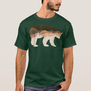 Brown Bear Wildlife Nature Forest Mountains Animal T-Shirt