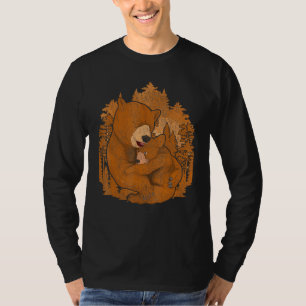 Brown Bear Wildlife Outdoors Nature Forest Mother T-Shirt