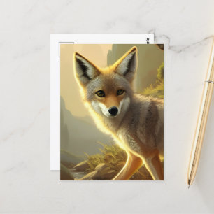 Brown Bear Wildlife Portrait  Postcard