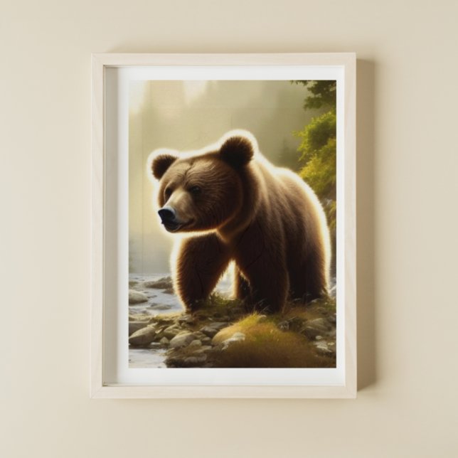 Brown Bear Wildlife Portrait  Poster (Creator Uploaded)