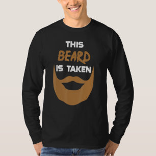 Brown beard forgiving man with chin beard design T-Shirt