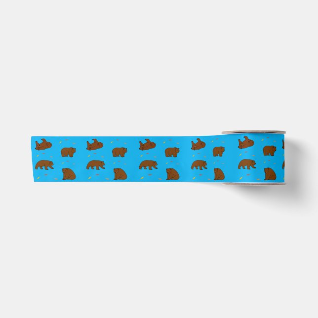Brown Bears Satin Ribbon (Front)