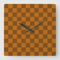 Brown Beige Chequered Block Print