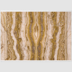 Brown Beige Grain Marble Decoupage  Tissue Paper