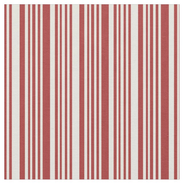 Brown & Beige Lines Pattern Fabric (Close Up)