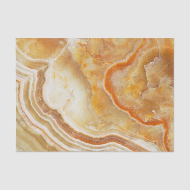 Brown & Beige Marble Texture Print Tissue Paper (Front)