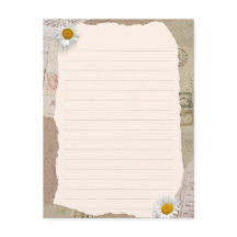Brown Beige Vintage Scrapbook Lined Notes