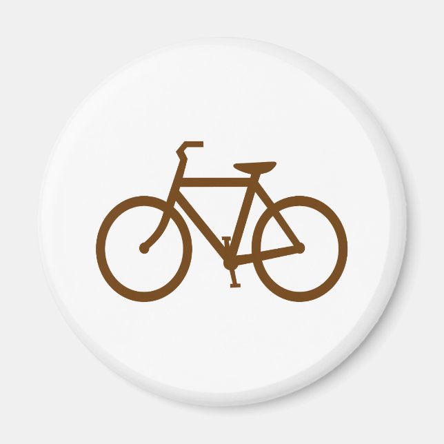 Brown Bike Magnet (Front)
