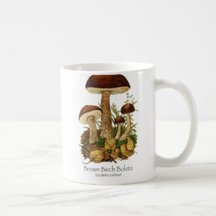 Brown Birch Bolete Mushroom Coffee Mug