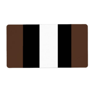 Brown, black and white stripes