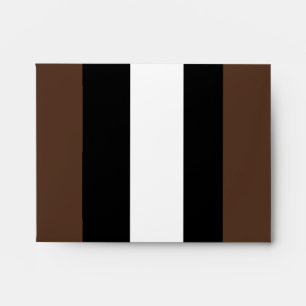 Brown, black and white stripes  envelope