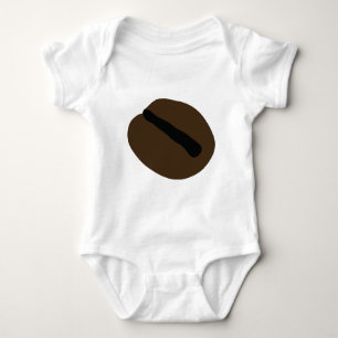brown black coffee bean baby bodysuit