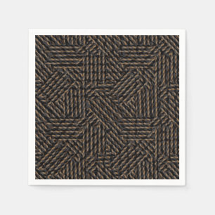 Brown black grey abstract  napkin