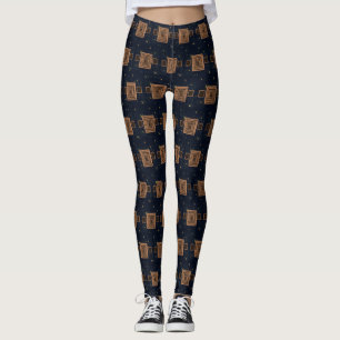 Brown & Black Leggings