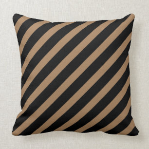 Brown & Black Stripes Cushion
