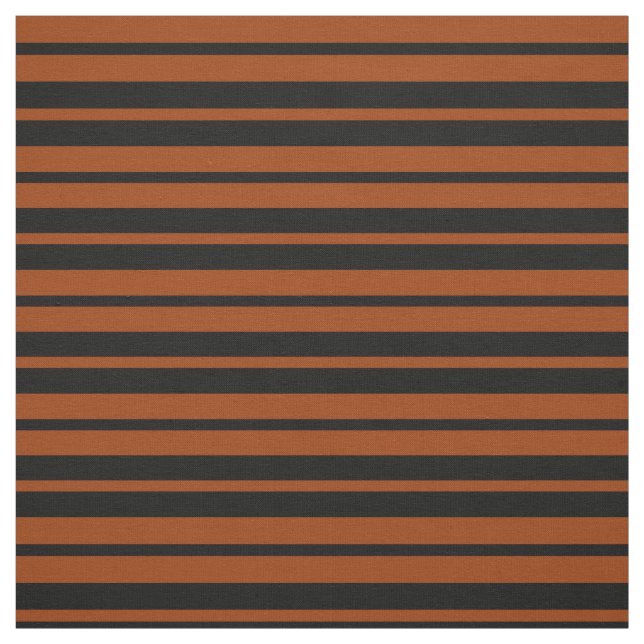 Brown Black Stripes Pattern Design Fabric (Swatch)