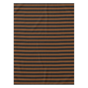Brown Black Stripes Seamless Pattern Tablecloth