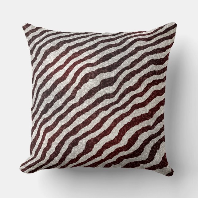 Brown Black Zebra Cushion (Front)