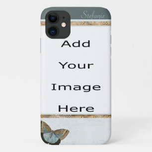 Brown & Blue Butterfly iPhone 11 Case